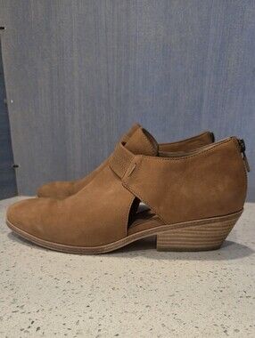 Eileen Fisher Tan Perry Tumbled Nubuck Booties